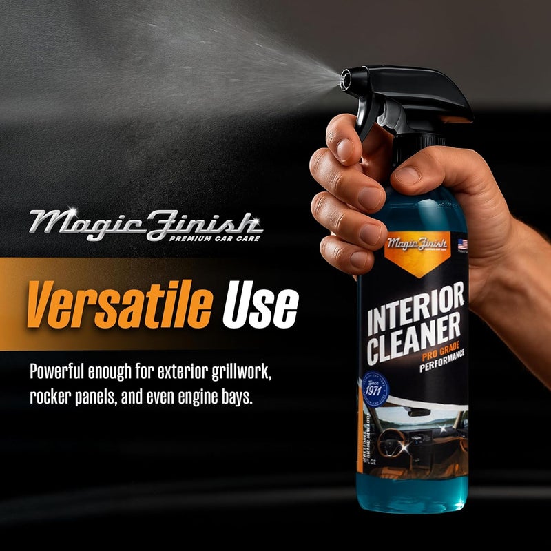Magic Finish Interior Cleaning Spray (16 fl oz) – All-in-One Car Cleaner Spray for Seats, Dashboards & Consoles – Fast-Acting Car Cleaning Supplies for Rubber, Plastic, Carpet & Upholstery - Image 3